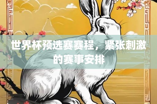 世界杯预选赛赛程，紧张刺激的赛事安眉山市正发家政服务有限公司排