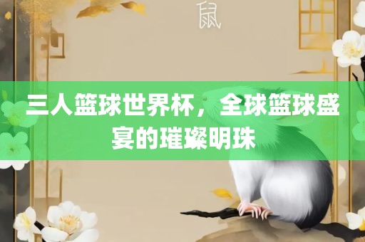 三人篮球世界杯，全球篮球盛宴的璀璨明珠