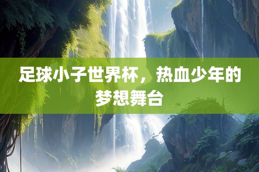 足球小子世界杯，热血少年的梦想舞台