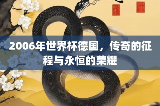 2006年世界杯德国，传奇的征程与永恒的荣耀