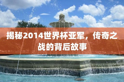 揭秘2014世界杯亚军，传奇之战的背后故事