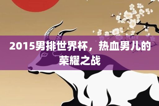 2015男排世界杯，热血男儿的荣耀之战