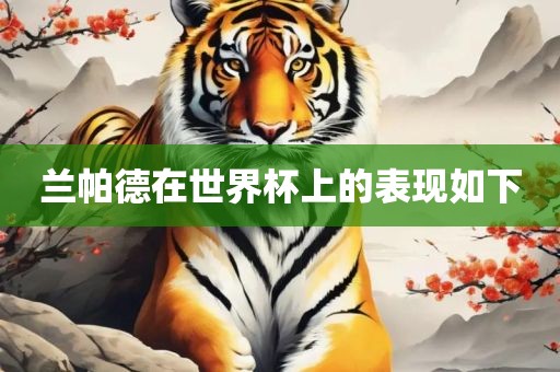 兰帕德在世界杯上的表现如下眉山市正发家政服务有限公司