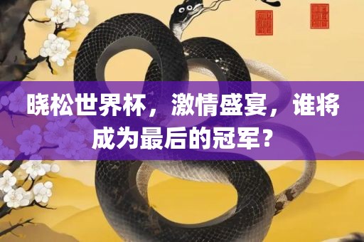 晓松世界杯，激情盛宴，谁将成为最后的冠军？眉山市正发家政服务有限公司