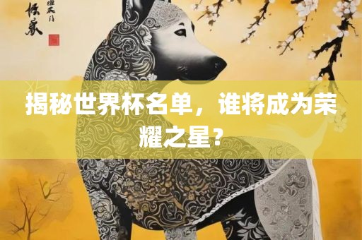 揭秘世界杯名单，谁将成为荣耀之星？