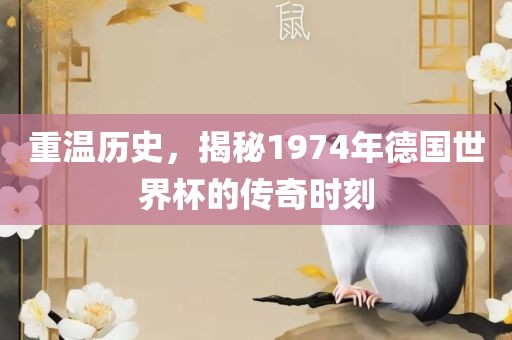 重温历史，揭秘1974年德国世界杯的传奇时刻