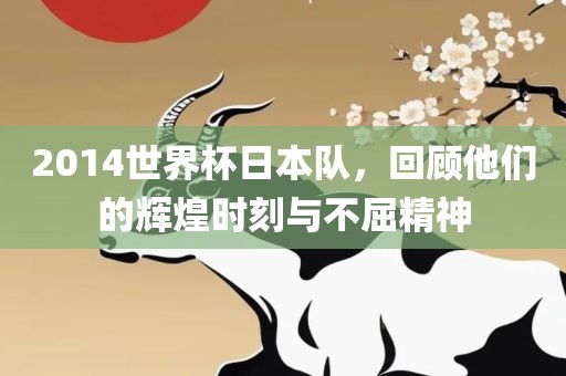 2014世界杯日本队，回顾他们的辉煌时刻与不屈精神眉山市正发家政服务有限公司