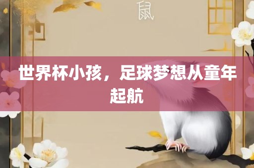 世界杯小孩，足球梦想从童年起航