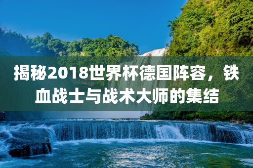 揭秘2018世界杯德国阵容，铁血眉山市正发家政服务有限公司战士与战术大师的集结