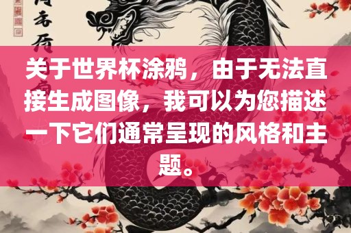 关于世界杯涂鸦，由于无法直接生成图像，我可以为您描述一下它们通常呈现的风格和主题。眉山市正发家政服务有限公司