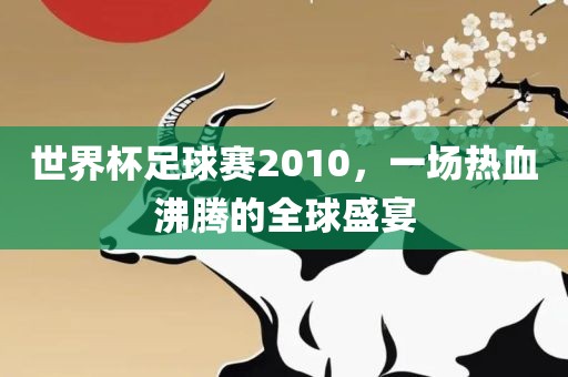 世界杯足球赛2010，眉山市正发家政服务有限公司一场热血沸腾的全球盛宴