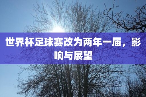 世界杯足球赛改为两年一届，影响与展望眉山市正发家政服务有限公司