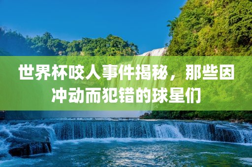 世界杯咬人事件揭秘，那些因冲动而犯错的球星们眉山市正发家政服务有限公司
