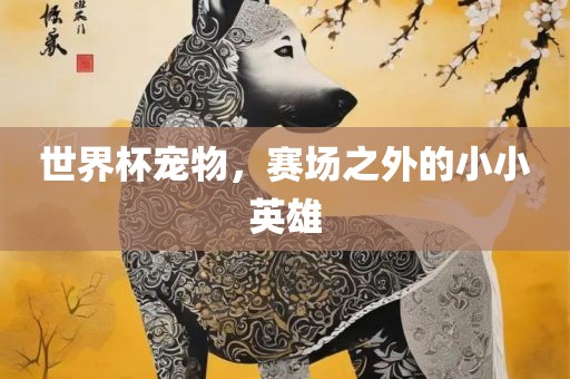 世界杯宠物，赛场之外的小小英雄眉山市正发家政服务有限公司