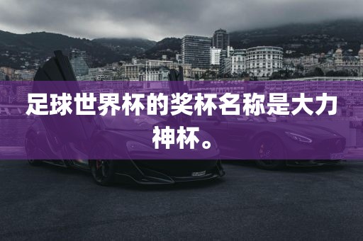 足球世界杯的奖杯名称是大力神杯。