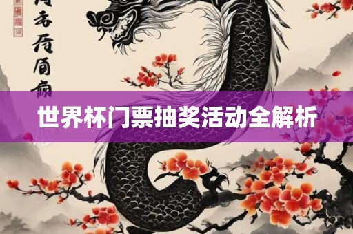 世界杯门票抽奖活动全解析