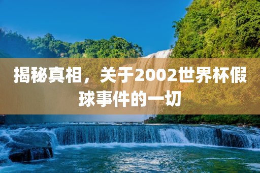 揭秘真相，关于2002世界杯假球事件的一切