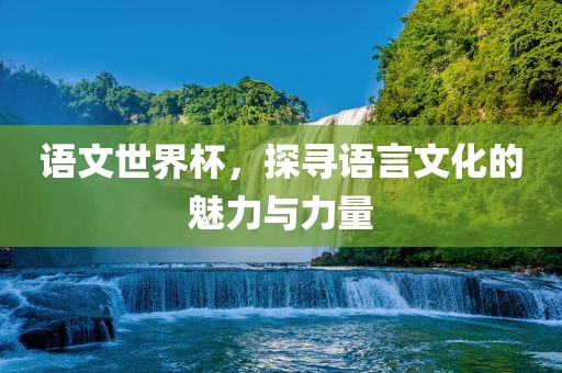 语文世界杯，探寻语言文化的魅力与力量