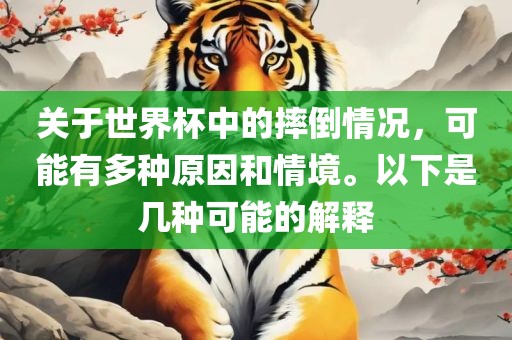 关于世界杯中的摔倒情况，可能有多种原因和情境。以下是几种可能的解释