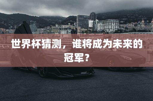 世界杯猜测，谁将成为未来的冠军？