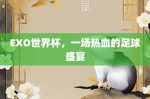 EXO世界杯，一场热血的足球盛宴