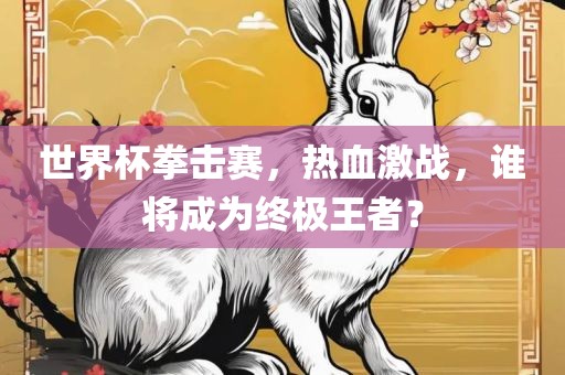 世界杯拳击赛，热血激战，谁将成为终极王者？