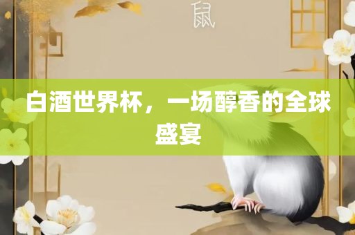 白酒世界杯，一场醇香的全球盛宴
