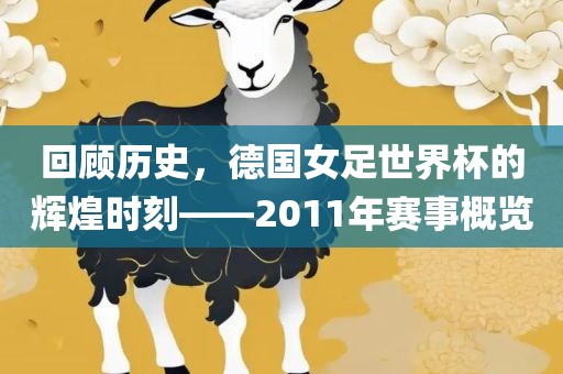 回顾历史，德国女足世界杯的辉煌时刻——2011年赛事概览