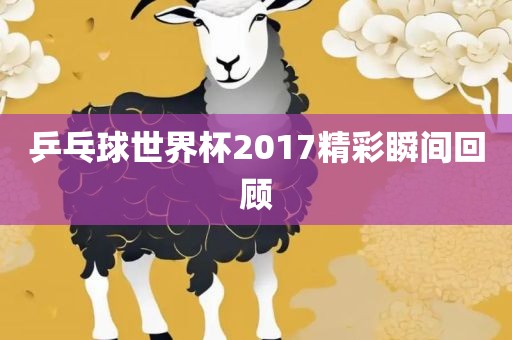 乒乓球世界杯2017精彩瞬间回顾