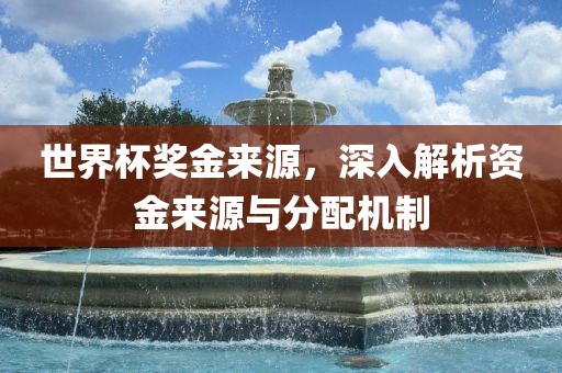 世界杯奖金来源，深入解析资金来源与分配机制