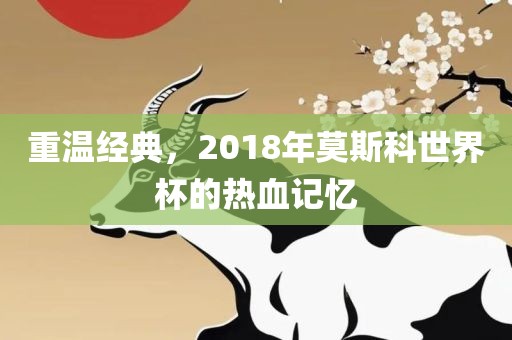 重温经典，2018年莫斯科世界杯的热血记忆