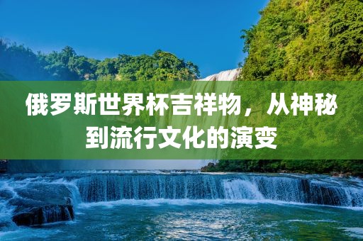 俄罗斯世界杯吉祥物，从神秘眉山市正发家政服务有限公司到流行文化的演变