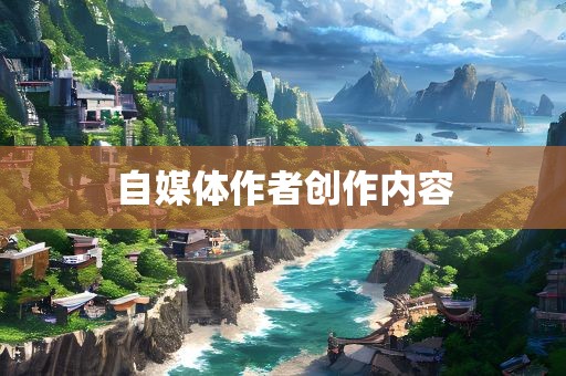 自媒体作者创作内容