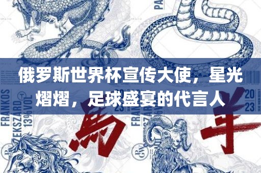 俄罗斯世界杯宣传大使，星光熠熠，足球盛宴的代言人