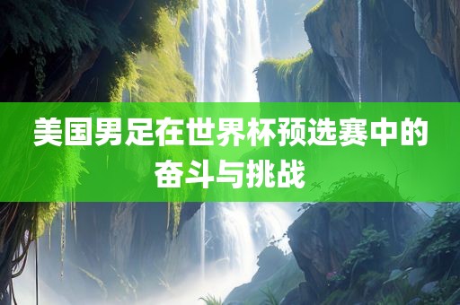 美国男足在世界杯预选赛中的奋斗与挑战