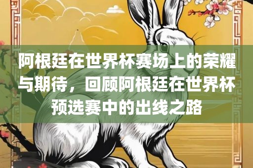 阿根廷在世界杯赛场上的荣耀与期待，回顾阿根廷在世界杯预选赛中的出线之路