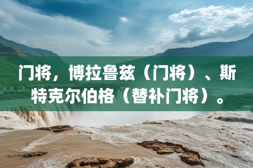 门将，博拉鲁兹（门将）、斯特克尔伯格（替补门将）。