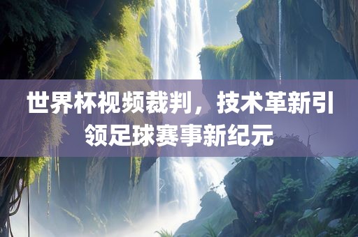 世界杯视频裁判，技术革新引领足球赛事新纪元眉山市正发家政服务有限公司