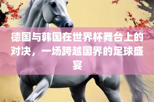 德国与韩国在世界杯舞台上的对决，一场跨越国界的足球盛宴