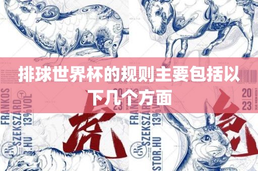 排球世界杯的规则主要包括以下几个方面