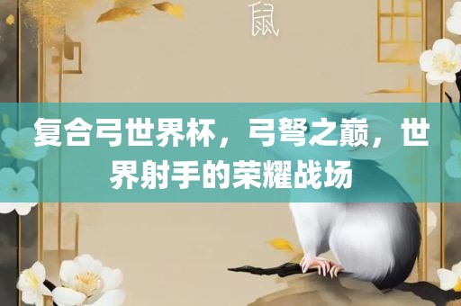 复合弓世界杯，弓弩之巅，世界射手的荣耀战场