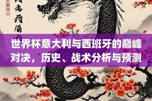 世界杯意大利与西班牙的巅峰对决，历史、战术分析与预测