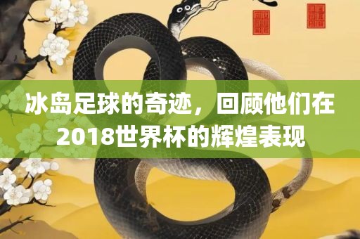 冰岛足球的奇迹，回顾他们在2018世界杯的辉煌表现