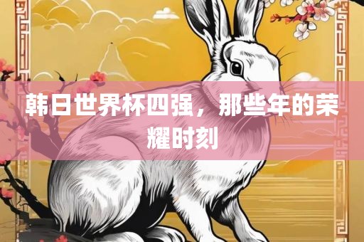 韩日世界杯四强，那些年的荣耀时刻