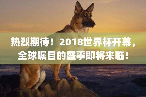 热烈期待！2018世界杯开幕，全球瞩目的盛事即将来临！