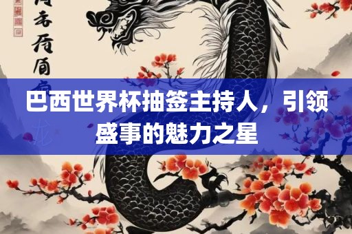 巴西世界杯抽签主持人，引领盛事的魅力之星