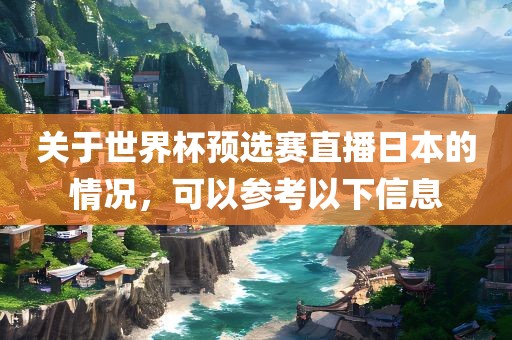 关于世界杯预选赛直播日本的情况，可以参考以下信息