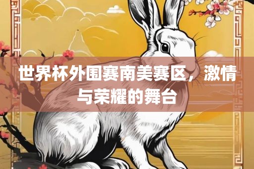 世界杯外围赛南美赛区，激情与荣耀的舞台