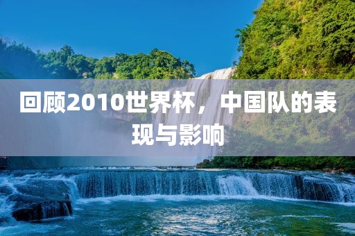 回顾2010世界杯，中国队的表现与影响