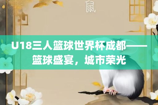 U18三人篮球世界杯成都——篮球盛宴，城市荣光